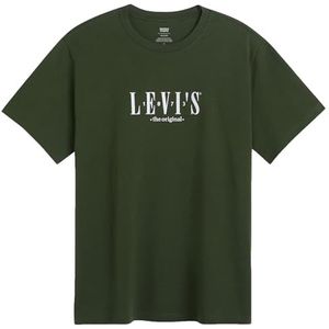 Levi's Ss Relaxed Fit Tee T-Shirt heren, Serif Logo Kombu Gre, XS