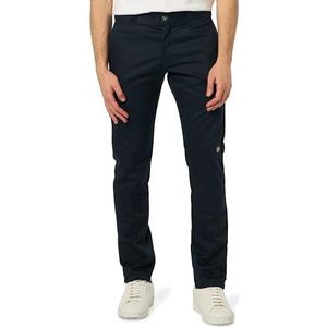 Dickies Heren dubbele knie werkbroek skinny rechte casual, Donkere marine, 36W / 32L