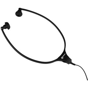 Geemarc Stethoscopische hoofdtelefoon met 3,5 jackstekker en 2 meter kabel, in-ear compatibel met mobiele telefoon, computer en tablet