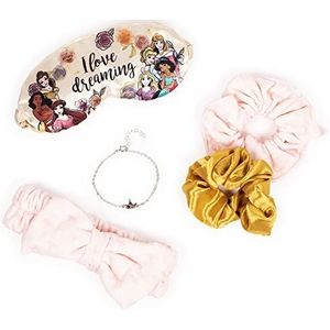Peers Hardy Disney Princess Spa Set - Cosmetische zak met ritssluiting, slaapmasker, haarhanddoek, paar scrunchies en sieradenarmband VS700660L.PH
