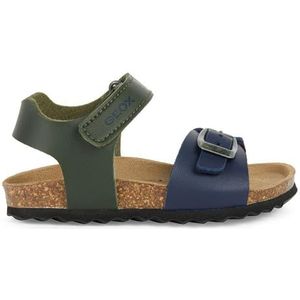 Geox B Chalki Boy Sandalen voor jongens, Dk Green Navy, 27 EU