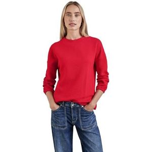 STREET ONE Structuurshirt met coltrui, rood (mandarijnrood), 36