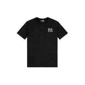 New Era Heren Ne Rose Wordmark Tee T-shirt met korte mouwen, zwart, S