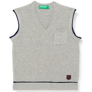 United Colors of Benetton Vest voor heren en kinderen., Melange Light Grey 501, 74 cm