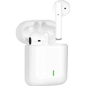 UIUIT Bluetooth in-ear hoofdtelefoon, draadloos, hifi-stereogeluid, IPX5 waterdicht, draadloze hoofdtelefoon, touch control, Bluetooth 5.3 oordopjes, ingebouwde microfoon, voor smartphone, wit Pro