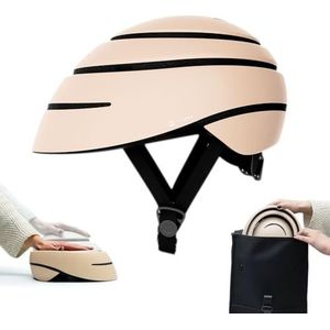 Opvouwbare fietshelm voor volwassenen (Closca Helmet LOOP). Helm voor fietsen en elektrische step/scooter voor dames en heren (uniseks). Gepatenteerd ontwerp. (Sahara, maat L)