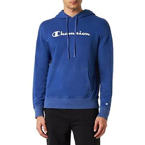 Champion Legacy Old School Logo sweatshirt met capuchon, blauw (College), L voor heren