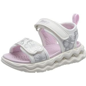 Geox J Phyper Girl sandalen voor meisjes, wit-roze., 33 EU Schmal