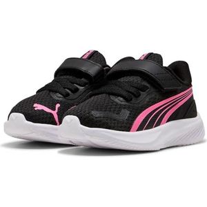 PUMA Unisex Baby Pounce Ac+ Inf Sneaker, Puma Zwart Posie Pink PUMA Wit, 9 UK