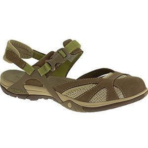 Merrell Azura Wrap Athleitc sandalen voor dames, 8 UK, Beige Otter, 37 EU