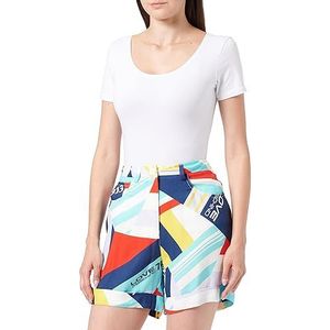 Love Moschino Dames Bermuda Casual Shorts, Multicolour, 38, meerkleurig, 38