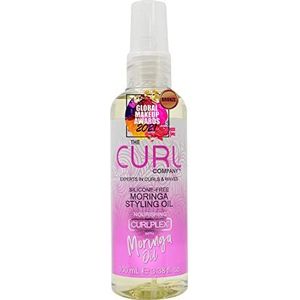 The Curl Company Siliconen vrije Moringa Styling Oil (100ml) - Geformuleerd met voedende Moringa Olie. De experts in krullen en golven. Verzacht en voedt het haar voor gehydrateerde krullen, spoelen