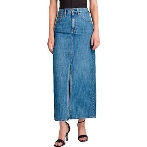 G-STAR Viktoria lange rok voor dames, Blauw (Faded Cliffside Blue D24385-d536-g326), 23
