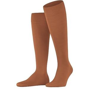 FALKE Heren Kniekousen ClimaWool M KH Wol Lyocell Lang Eenkleurig 1 Paar, Orange (Tandoori 8576), 39-40