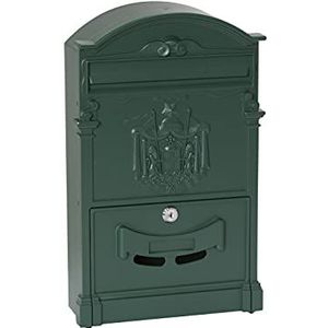 ARREGUI - Residencia D-2151/V - Aluminium Brievenbus - Groen - Formaat M (DIN A4) - Elegant en Decoratief voor Buiten