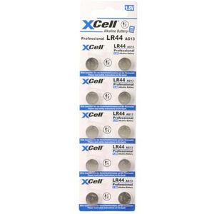 XCell Alkaline knoopcel LR44 (10 stuks, voor speelgoed/medische apparaten/rekenmachines/rekenmachines) 149309