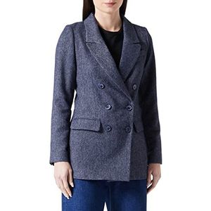Naf Naf Casual damesblazer, Grijs/Blauw, 36 NL