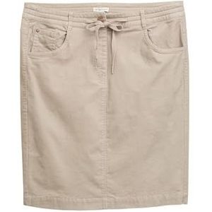 TOM TAILOR - Rok - Taupe - Knielengte - Corduroy