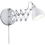 Reality Leuchten R20321006 Scissor A++ tot E, wandlamp, metaal, E14, chroom, 30 x 30 x 53 cm