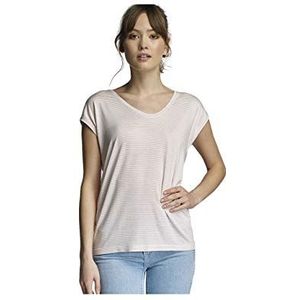 PIECES Dames Pcbillo Tee Noos T-Shirt, meerkleurig (Cloud Dancer Stripes:cameo Pink), XL