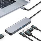 Moman - Docking Station USB C Hub - 5 in 1 - 100W PD - 4K @30Hz HDMI - 5Gbps USB 3.0