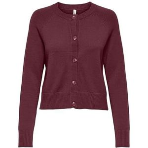 Only Onlkatia ls short cardigan cc knt bordeaux