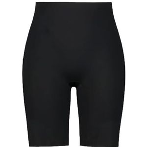 Ulla Popken Dameskleding Plus Size Curvy Oversized Clean Cut Lange Been Stretch Panty 793851, zwart, 50 Plus