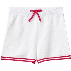 United Colors of Benetton Korte broek 104PQ9001 shorts, wit 701, KL meisjes, wit 701, 160 cm