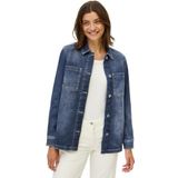 CECIL - Denim Overshirt - Blauw - Katoenmix