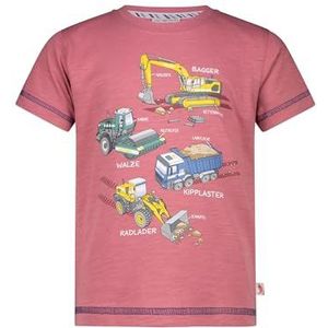 Boys T-shirt Print Building Site, terracotta, 116-122