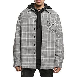 Cayler & Sons Heren Plaid Out Quilted Shirt Jacket Jacket, Zwart/Wit, M