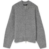 Vmbang - Gebreid Vest - O-hals - Lange Mouwen - Ritssluiting - Regular Fit