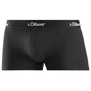 s.Oliver JH-34H boxershorts voor heren, verpakking van 3 stuks, stretch, machinewasbaar, elastiek, effen, zwart, XL