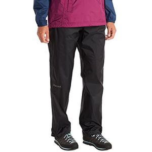 Marmot Dames Wm's PreCip Eco Full Zip Pant, Waterdichte regenbroek, winddichte wandelbroek, ademende regenkleding voor wandelen en trekking, Black, XS