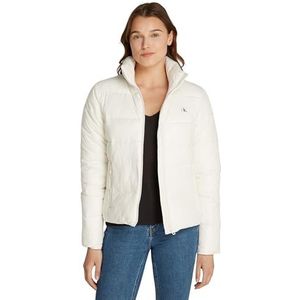 Calvin Klein Jeans Dames LW PADDED FITTED JAS Puffer Jacket, Ivoor, L, Ivoor, L
