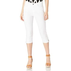 BRAX Dames Style Mary Capri zomercapri vrijetijdsbroek, wit 1, 31W x 30L