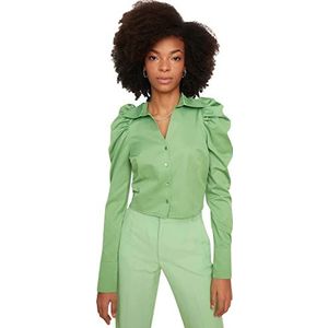Trendyol Dames Mint Flat Shirt, 36