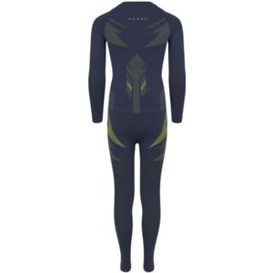 KADVA – Thermisch Ondergoed Set Kinderen, AlpineStep Thermo Light Plus, Marineblauw Naadloos, 140–152 – Top Lange Mouwen & Broek