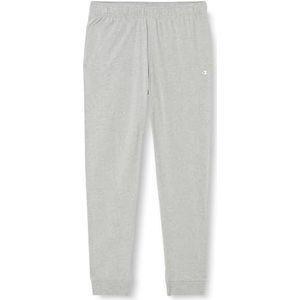 Champion Legacy Authentic Pants-C-Logo PRO-Jersey Rib Cuff trainingsbroek voor heren, Grigio Melange Chiaro, XXL