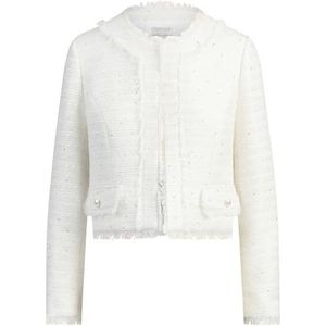 ApartFashion APART Bouclé blazer van hoogwaardig synthetisch materiaal, Crème, 34