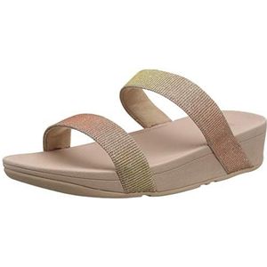 Fitflop Lottie Glitter Slide sandalen voor dames, Meerkleurig roségoud, 42 EU