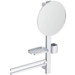 Ideal Standard - Alu+ multifunctionele lijst M, Beauty Bar voor de badkamer, mat zilver