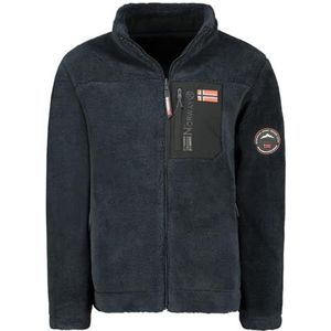 Geographical Norway Ureversible Heren Dikke Fleece Warme Ritssluiting - Sweatjack Winter Warm Heren Zacht - Sweatshirt met Lange Mouwen Voering - Ideaal Herfst Winter (Marineblauw S), Marineblauw, S