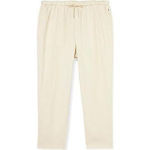 Tommy Hilfiger - Casual Linen Taper - Geweven Damesbroek - Beige