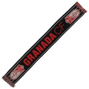 Granada CF Officiële clubsjaal, sjaal, uniseks, rood zwart, 13 x 2 cm