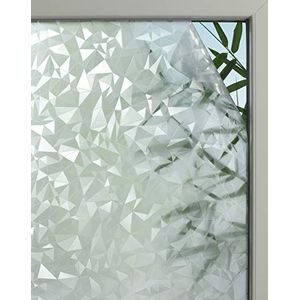 GARDINIA Statische raamfolie Graphic 50, lichtdoorlatend, op maat te snijden, 100% PVC, 67,5 x 150 cm, prisma-look, semi-transparant