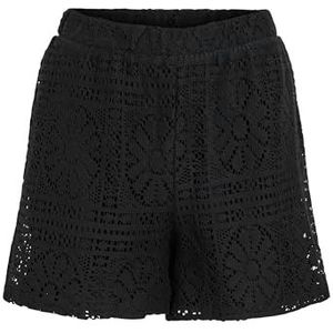 VILA - Vimerinda - Korte Broeken - Zwart - Gehaakt - 1 Stuk