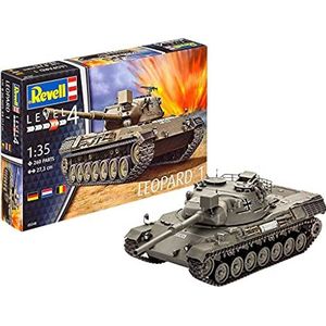Revell Modelbouwset Panzer 1:35 - Leopard 1 op schaal 1:35, niveau 4, getrouwe replica met veel details, 12 jaar tot 99 jaar, 03240