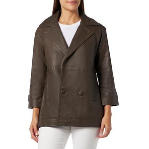 nascita Dames Blazerjas van leer 29027083-NA03, taupe, M, taupe, M