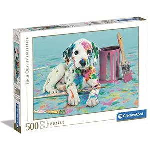 Clementoni - Puzzel 500 Stukjes High Quality Collection The Funny Dalmatian, Puzzel Voor Volwassenen en Kinderen, 14-99 jaar, 35150